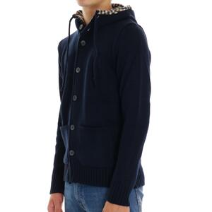 MAGLIA CAPPUCCIO BLU